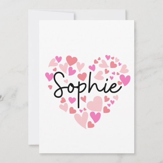 I Liebe Sophie Dankeskarte (Vorderseite)