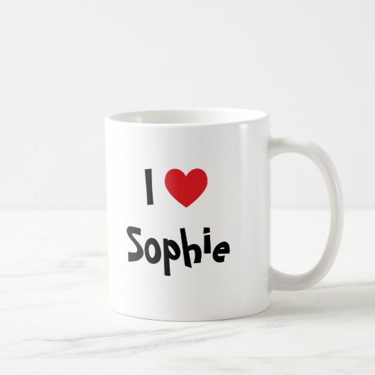 I Liebe Sophie Kaffeetasse (Rechts)