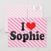 I Liebe Sophie Postkarte (Vorne/Hinten)