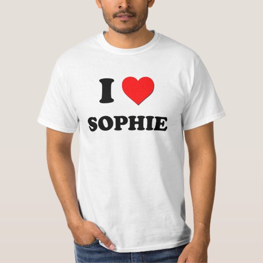 I Liebe Sophie T-Shirt (Vorderseite)