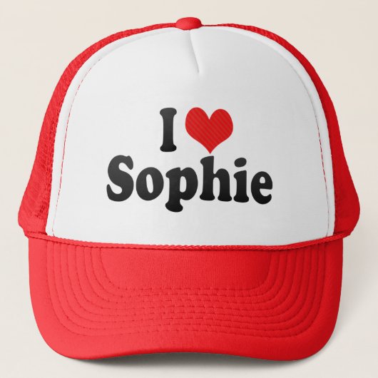 I Liebe Sophie Truckerkappe (Vorderseite)