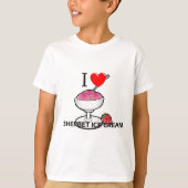 I Liebe-Sorbett-Eiscreme T-Shirt (Vorderseite)