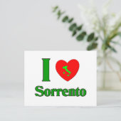 I Liebe Sorrento Italien Postkarte (Stehend Vorderseite)