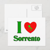 I Liebe Sorrento Italien Postkarte (Vorne/Hinten)