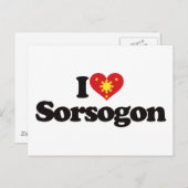I Liebe Sorsogon Postkarte (Vorne/Hinten)