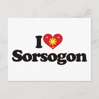 I Liebe Sorsogon Postkarte