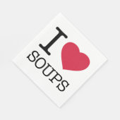 I LIEBE SOUPS SERVIETTE (Ecke)