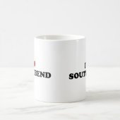 I Liebe South Bend Indiana Kaffeetasse (Mittel)