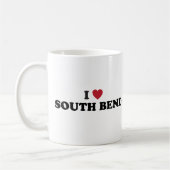 I Liebe South Bend Indiana Kaffeetasse (Links)