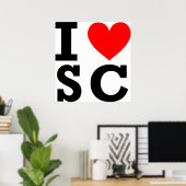 I Liebe South Carolina Design Poster (Heimbüro)