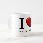 I LIEBE SOUTH CAROLINA KAFFEETASSE (Vorderseite Links)