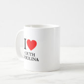 I Liebe South Carolina Kaffeetasse (Vorderseite Links)