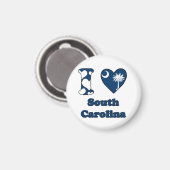I Liebe South Carolina Magnet (Vorderseite/Rückseite)