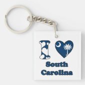 I Liebe South Carolina Schlüsselanhänger (Vorderseite)
