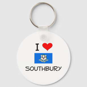 I Liebe Southbury Connecticut Schlüsselanhänger