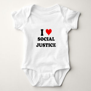 I Liebe-Sozialgerechtigkeit Baby Strampler