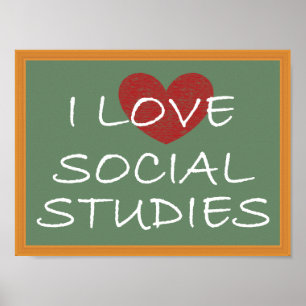 I Liebe Sozialstudien Poster