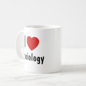 I Liebe Soziologie Kaffeetasse (Vorderseite Links)