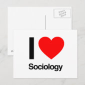 i Liebe Soziologie Postkarte (Vorne/Hinten)