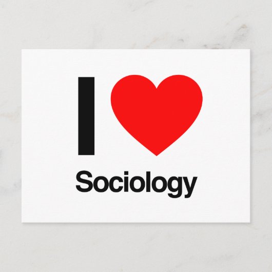 i Liebe Soziologie Postkarte (Vorderseite)