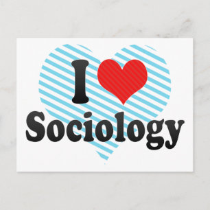 I Liebe Soziologie Postkarte