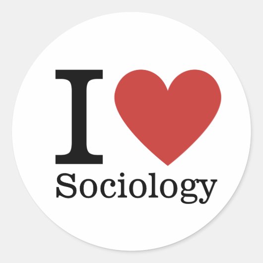 I ❤️ Liebe Soziology STICKER (Vorderseite)