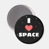 I Liebe Space Magnet (Vorderseite/Rückseite)