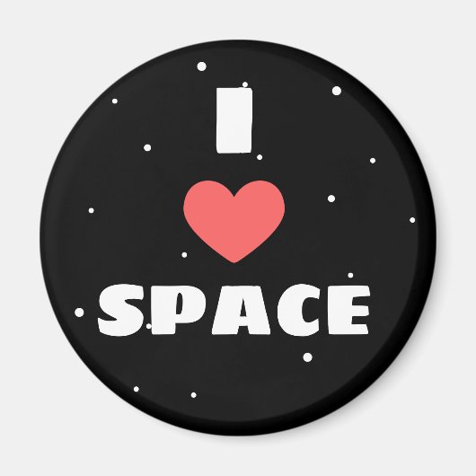 I Liebe Space Magnet (Vorne)