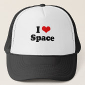 I Liebe Space Tshirt Truckerkappe (Vorderseite)