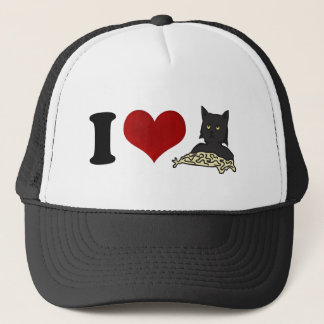 I Liebe-Spaghetti-Katze Truckerkappe