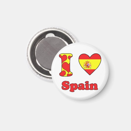 I Liebe SPain-Magnet Magnet (Vorderseite/Rückseite)