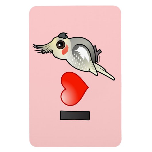 I Liebe Spangled Cockatiels Magnet (Vertikal)