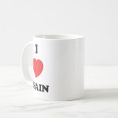I LIEBE Spanien Kaffeetasse (Vorderseite Links)