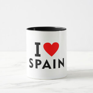 I Liebe Spanien Land wie Herztourismus Tasse