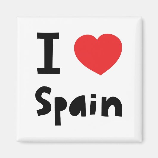 I Liebe Spanien Magnet (Vorne)