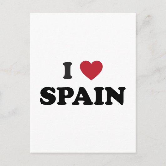 I Liebe Spanien Postkarte (Vorderseite)
