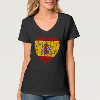 I Liebe Spanien stolz auf seine spanische Flagge S T-Shirt