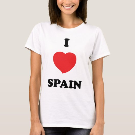 I LIEBE Spanien T-Shirt (Vorderseite)