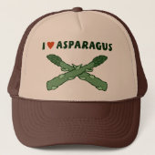I Liebe-Spargel Truckerkappe (Vorderseite)