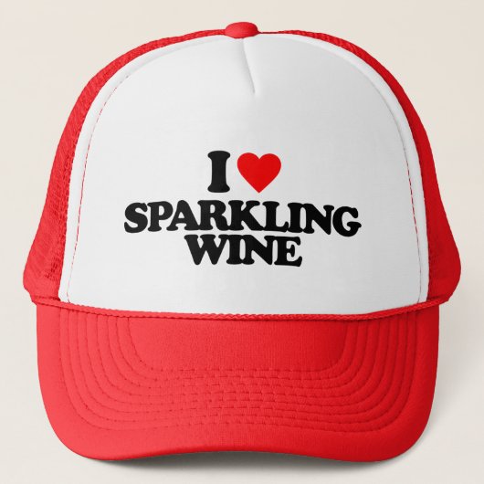 I LIEBE SPARKLING WEIN TRUCKERKAPPE (Vorderseite)