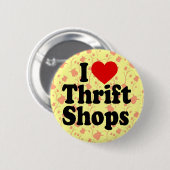 I Liebe-Sparsamkeits-Geschäfte Button (Vorne & Hinten)