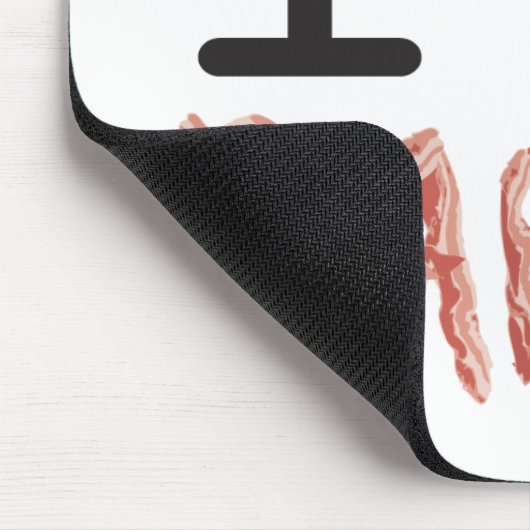 I Liebe-Speck Mousepad (Ecke)