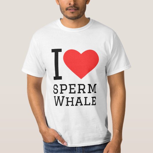 I Liebe Sperma Wal T-Shirt (Vorderseite)