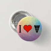 I Liebe-Spiel von Badminton Button (Vorne & Hinten)