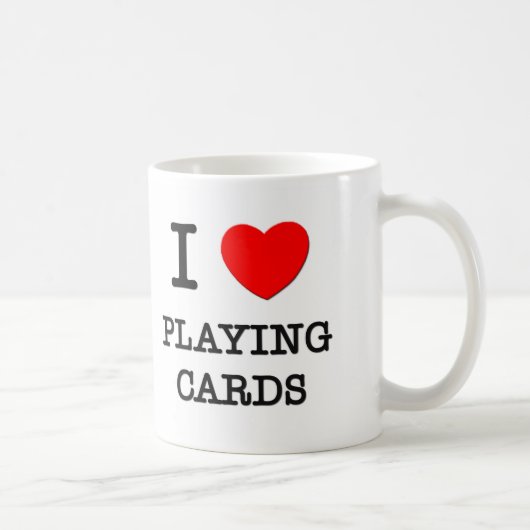 I Liebe-Spielkarten Kaffeetasse (Rechts)
