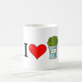 I Liebe Spinat Kaffeetasse (Mittel)