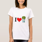 I Liebe Spinat T-Shirt (Vorderseite)