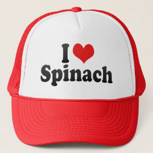 I Liebe-Spinat Truckerkappe