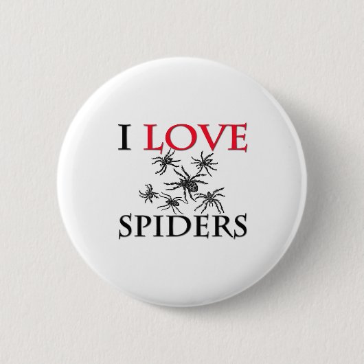 I Liebe-Spinnen Button (Vorderseite)