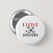 I Liebe-Spinnen Button (Vorne & Hinten)
